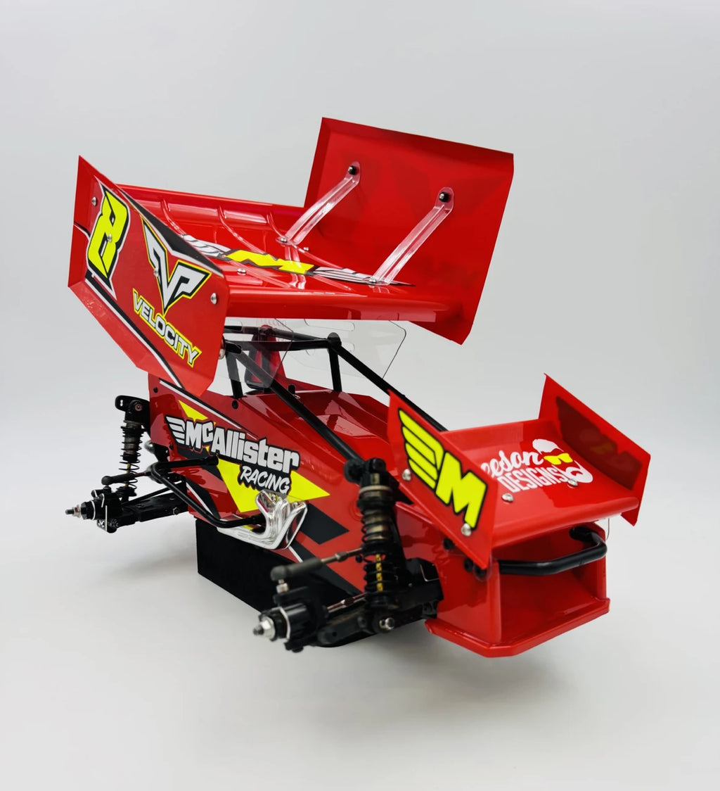 McAllister VS2 Sprint Car Body (Complete with Wings)